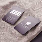 Moderner Chic Lila Zahnarzt Zahnarzternennung Terminkarte