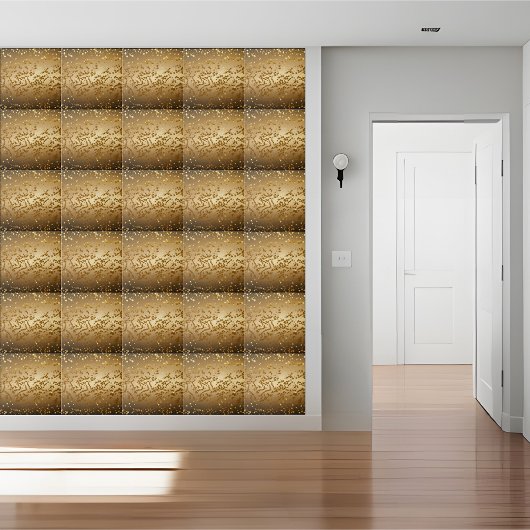 Moderner Chic Luxury Gold Black Glitzer Sparkling Fliese