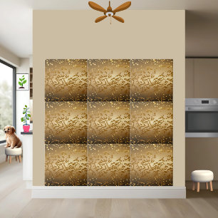 Moderner Chic Luxury Gold Black Glitzer Sparkling Fliese