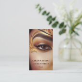 Moderner Chic, Make-up-Künstler-Termin Visitenkarte (Stehend Vorderseite)