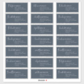 Moderner Chic | Navy Empfänger Guest Address Label (Blatt)