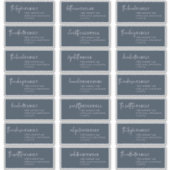 Moderner Chic | Navy Empfänger Guest Address Label (Vorderseite)