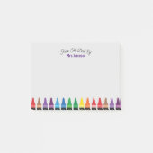 Moderner Chic Niedlich vom Schreibtisch von Rainbo Post-it Klebezettel (Vorderseite)