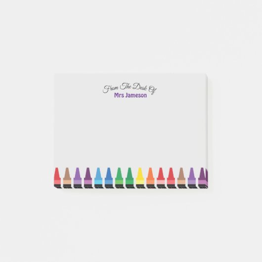 Moderner Chic Niedlich vom Schreibtisch von Rainbo Post-it Klebezettel (Vorderseite)