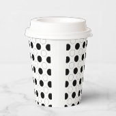 Moderner Chic Polka Dot Moderner Minimalistisch Pappbecher (Rechts)