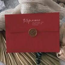 Moderner Chic | Rote Weihnachtskarte