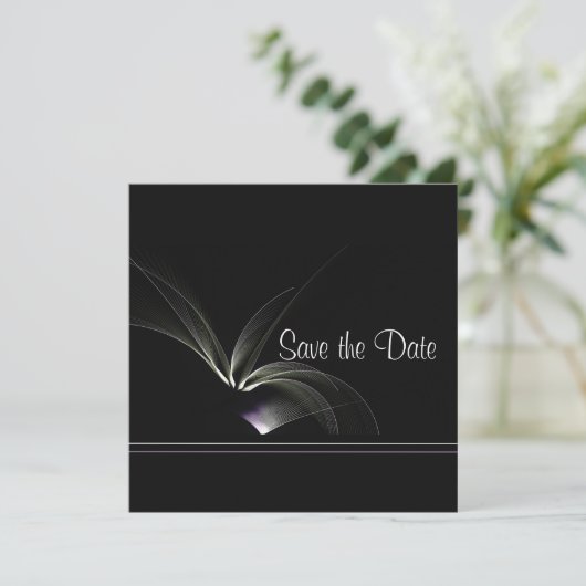 Moderner Chic Save the Date (Stehend Vorderseite)