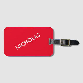 Moderner Chic Sie nennen es Personalisiert Vivid R Gepäckanhänger