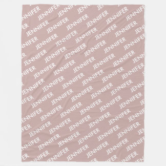 Moderner Chic Sie nennen es Personalisierte Dusty  Fleecedecke
