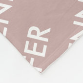 Moderner Chic Sie nennen es Personalisierte Dusty Fleecedecke (Ecke)