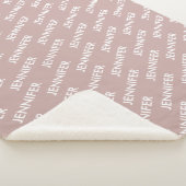 Moderner Chic Sie nennen es Personalisierte Dusty  Sherpadecke (3/4)