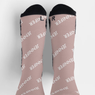 Moderner Chic Sie nennen es Personalisierte Dusty Socken