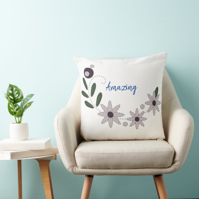 Moderner Chic Sommer Floral Kissen (Stuhl )