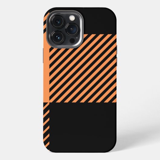 Moderner Chic Striped Kariert iPhone 13 Pro Max Hülle (Rückseite)