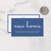 Moderner Chic und Spaß Neue Zuhause-Ankündigung Mitteilungskarte (Vorderseite/Rückseite Beispiel)