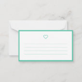 Moderner Chic und Spaß Neue Zuhause-Ankündigung Mitteilungskarte (Rückseite)