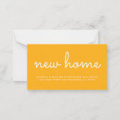 Moderner Chic und Spaß Neue Zuhause-Ankündigung Mitteilungskarte (Vorderseite)