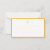 Moderner Chic und Spaß Neue Zuhause-Ankündigung Mitteilungskarte (Rückseite)