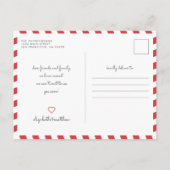 Moderner Chic und Spaß Neue Zuhause Ankündigungspostkarte (Rückseite)