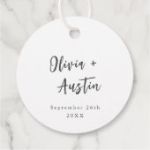 Moderner Chic Vielen Dank, dass Sie Minimalistisch Geschenkanhänger (Rückseite)