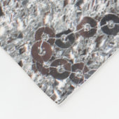 Moderner Chic Wedding Liebe Couple Silver Glitzer Fleecedecke (Ecke)