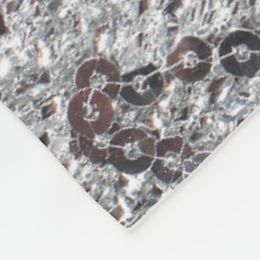 Moderner Chic Wedding Liebe Couple Silver Glitzer Fleecedecke (Ecke)