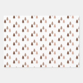 Moderner Chic Weihnachtsbaum Glitzer farbenfroh Geschenkpapier Set (Vorderseite 2)