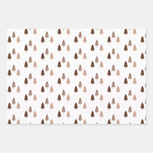 Moderner Chic Weihnachtsbaum Glitzer farbenfroh Geschenkpapier Set (Vorderseite 2)