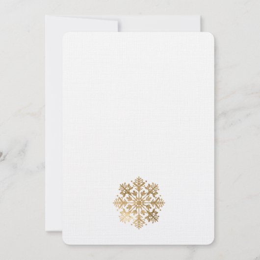 Moderner Chic Weihnachtskranz Einladung (Rückseite)