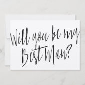 Moderner Chic "Werden Sie mein Trauzeuge sein? Einladung (Vorderseite)