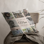 Moderner Chic WIR LIEBE IHNEN Mama Familienfoto Co Kissen<br><div class="desc">Wir Liebe Sie,  Mama: Für die beste Mama in Ihrem Leben eine moderne,  trendige Instagram Familie Foto Collage werfen Kissen mit modernen Drehbüchern Typografie und Ihren persönlichen Namen und Botschaft. Das ist die rot-rosa Version.</div>