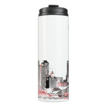 Moderner Chicago Skyline Thermal Tumbler