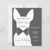 Moderner Chihuahua Hund Bridal Dusche Einladung (Vorderseite)
