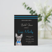 Moderner Chihuahua Hund Bridal Dusche Einladung (Stehend Vorderseite)