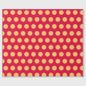 Moderner Chili Pepper Polka Dots Weihnachten Geschenkpapier (Flach)