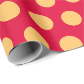 Moderner Chili Pepper Polka Dots Weihnachten Geschenkpapier (Rolleneckpunkt)