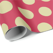 Moderner Chili Pfeffer und Olivpolka Weihnachten Geschenkpapier (Rolleneckpunkt)