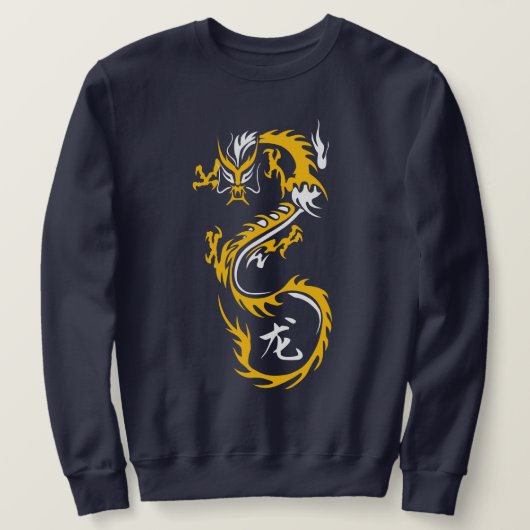 Moderner chinesischer Drache Sweatshirt (Design vorne)