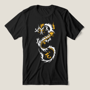Moderner chinesischer Drache Tri-Blend Shirt