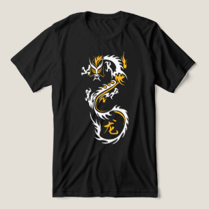 Moderner chinesischer Drache Tri-Blend Shirt