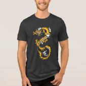 Moderner chinesischer Drache Tri-Blend Shirt (Vorderseite)
