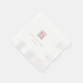 Moderner chinesischer Hochzeitstisch für doppeltes Serviette (Ecke)