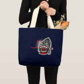 Moderner chinesischer Löwe Jumbo Stoffbeutel (Vorderseite (Produkt))