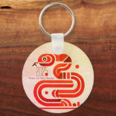 Moderner chinesischer Neujahrsschlange 2025 BRK04 Schlüsselanhänger (Vorderseite)