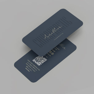 Moderner Chiropraktiker Beruflich Blue Blue Visitenkarte