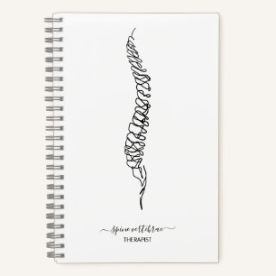 Moderner Chiropraktiker Rückenmassage-Therapeut Ar Notizblock