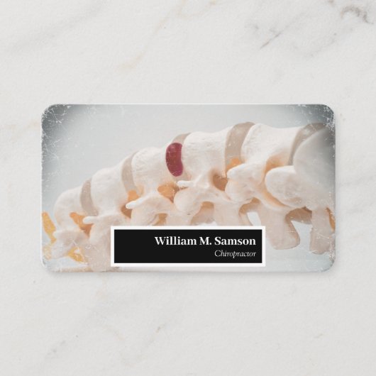 Moderner Chiropraktiker Spine nah Visitenkarte (Vorderseite)