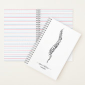 Moderner Chiropraktiker Wirbelsäulenmassage-Therap Notizblock (Innen)