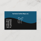 Moderner Chiropraktor mit Rückenlehne Visitenkarte (Rückseite)