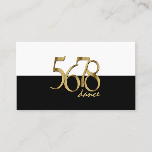 Moderner Choreograf-Tanzlehrer Visitenkarte (Vorderseite)